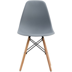 Set de sufragerie Fabrik Home Necoline Retro RM-1194 Aspect Marmura Neagra/Negru + Sunrise C-01 Gray/Beech (1+4) Thumb