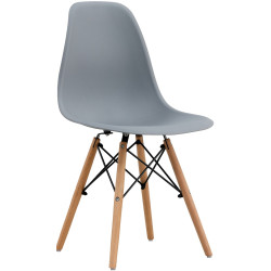Set de sufragerie Fabrik Home Necoline Retro RM-1194 Aspect Marmura Neagra/Negru + Sunrise C-01 Gray/Beech (1+4) Thumb