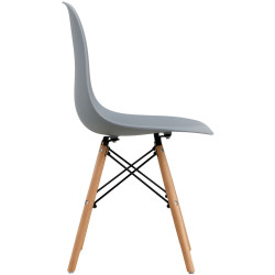 Set de sufragerie Fabrik Home Necoline Retro RM-1194 Aspect Marmura Neagra/Negru + Sunrise C-01 Gray/Beech (1+4) Thumb