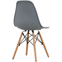 Set de sufragerie Fabrik Home Necoline Retro RM-1194 Aspect Marmura Neagra/Negru + Sunrise C-01 Gray/Beech (1+4) Thumb