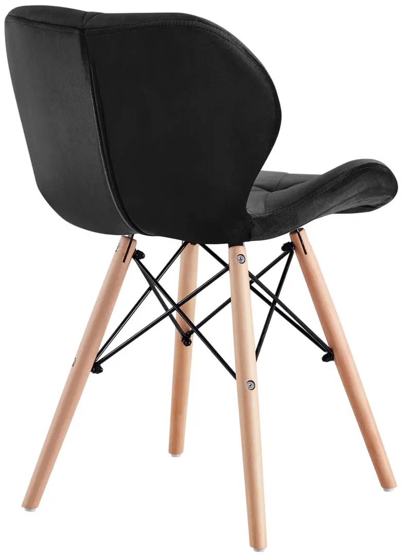 Обеденный набор Fabrik Home Necoline Retro RM-1194 Aspect Marmura Neagra/Negru + Sunrise C-22 Black/Beech (1+4)