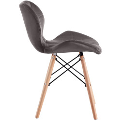 Обеденный набор Fabrik Home Necoline Retro RM-1194 Aspect Marmura Neagra/Negru + Sunrise C-22 Gray/Beech (1+4) Thumb