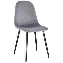 Обеденный набор Fabrik Home Necoline Retro RM-1194 Aspect Marmura Neagra/Negru + Yasen DC 5010 Grey/Black (1+4) Thumb