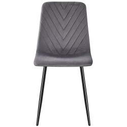 Set de sufragerie Fabrik Home Necoline Retro RM-1194 Aspect Marmura Neagra/Negru + Yasen DC 5012 S Grey/Black (1+4) Thumb