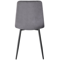 Set de sufragerie Fabrik Home Necoline Retro RM-1194 Aspect Marmura Neagra/Negru + Yasen DC 5012 S Grey/Black (1+4) Thumb