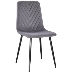 Set de sufragerie Fabrik Home Necoline Retro RM-1194 Aspect Marmura Neagra/Negru + Yasen DC 5012 S Grey/Black (1+4) Thumb