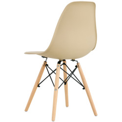 Обеденный набор Fabrik Home Noroc №2 Sonoma Oak + Sunrise C-01 Beige/Beech (1+4) Thumb