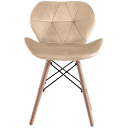 Обеденный набор Fabrik Home Noroc №2 Sonoma Oak + Sunrise C-22 Beige/Beech (1+4) Thumb