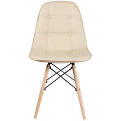 Обеденный набор Fabrik Home Noroc №2 Stone Walnut + Sunrise C-24 PU Beige/Beech (1+4) Thumb