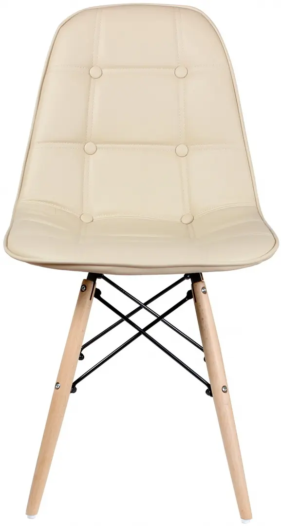 Обеденный набор Fabrik Home Noroc №2 Stone Walnut + Sunrise C-24 PU Beige/Beech (1+4)