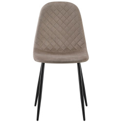 Обеденный набор Fabrik Home Noroc №2 Stone Walnut + Yasen DC 5010 Dark Brown/Black (1+4) Thumb