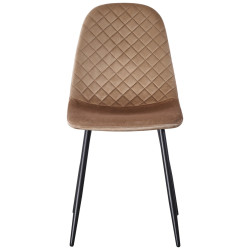 Обеденный набор Fabrik Home Noroc №2 Stone Walnut + Yasen DC 5010 Golden Brown/Black (1+4) Thumb