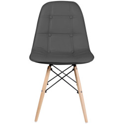 Set de sufragerie Fabrik Home Noroc Anthracite + Sunrise C-24 PU Gray/Beech (1+4) Thumb