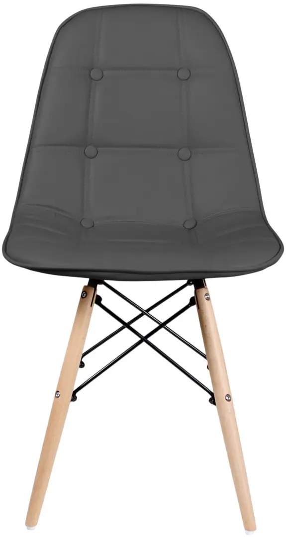 Set de sufragerie Fabrik Home Noroc Anthracite + Sunrise C-24 PU Gray/Beech (1+4)