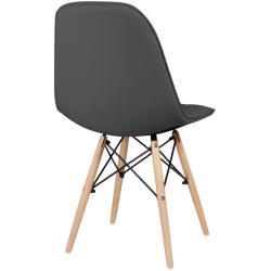 Set de sufragerie Fabrik Home Noroc Anthracite + Sunrise C-24 PU Gray/Beech (1+4) Thumb