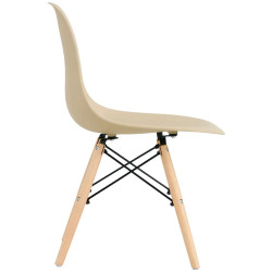 Обеденный набор Fabrik Home Noroc Sonoma Oak + Sunrise C-01 Beige/Beech (1+4) Thumb