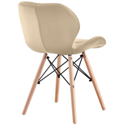 Обеденный набор Fabrik Home Noroc Stone Walnut + Sunrise C-22 Beige/Beech (1+4) Thumb