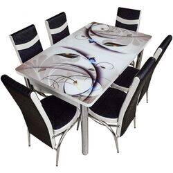 Обеденный набор Fabulous 0656 80/130 Black/White (1+6) Thumb