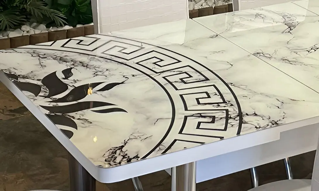 Set de sufragerie Fabulous 0667 80x130cm 1+6 (White) - 3