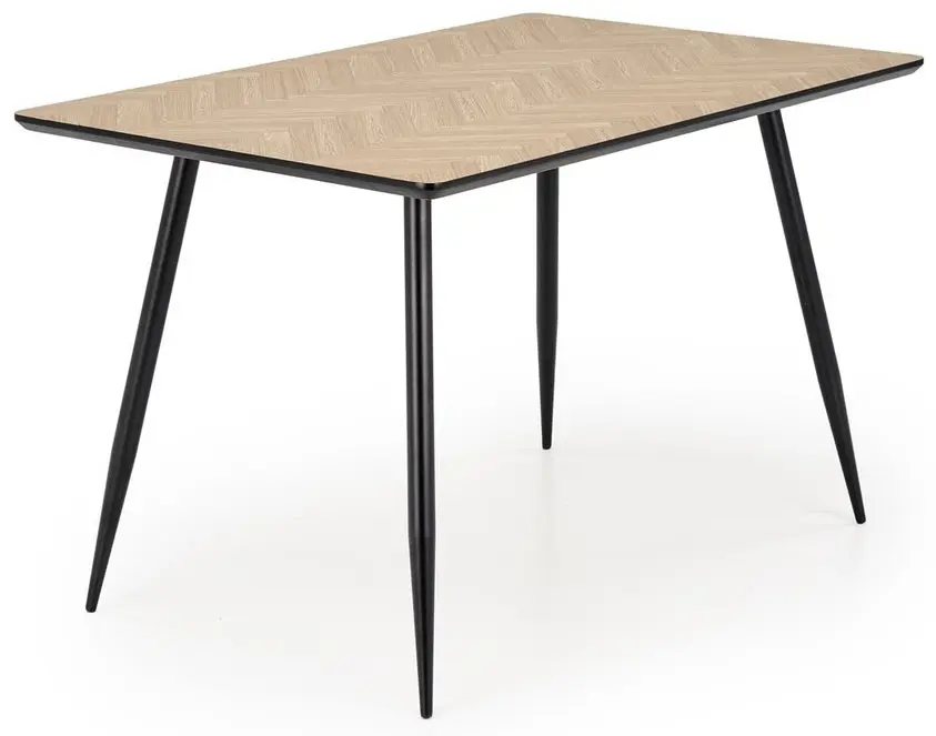 Обеденный набор Halmar Berto Natural Oak/Black + K548 Olive/Black (1+4)