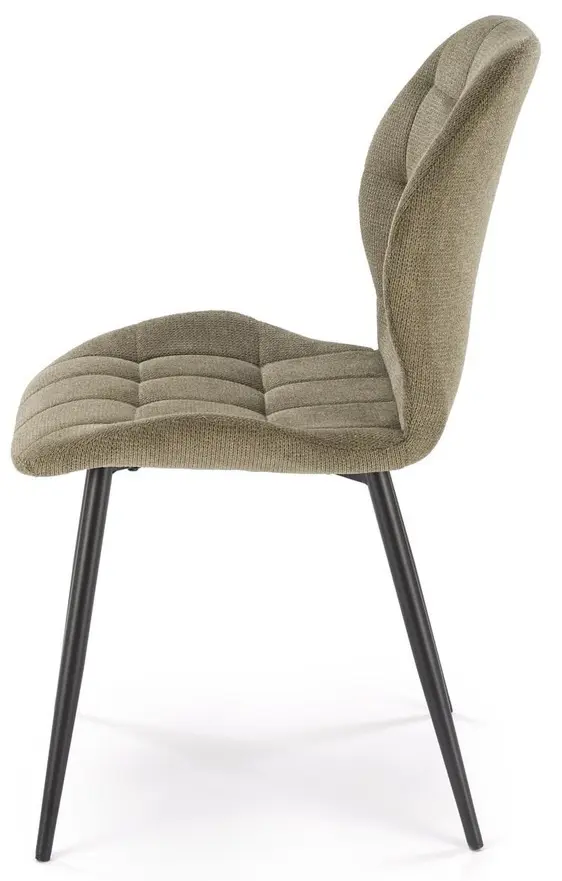 Обеденный набор Halmar Berto Natural Oak/Black + K548 Olive/Black (1+4)