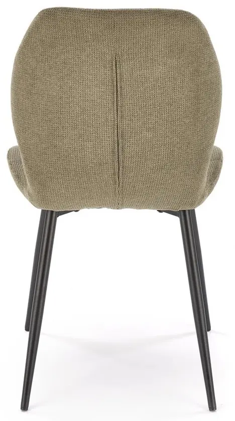 Обеденный набор Halmar Berto Natural Oak/Black + K548 Olive/Black (1+4)