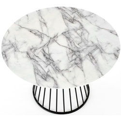 Обеденный набор Halmar Brodway White Marble/Black + K426 Dark Green (1+4) Thumb