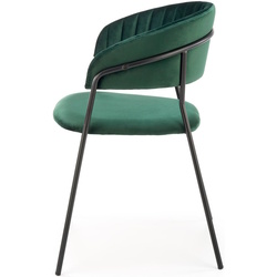 Обеденный набор Halmar Brodway White Marble/Black + K426 Dark Green (1+4) Thumb