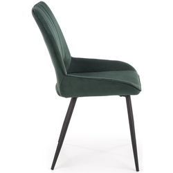 Обеденный набор Halmar Cambell 140/180x80cm Natural Oak/Black + K404 Green Dark (1+4) Thumb