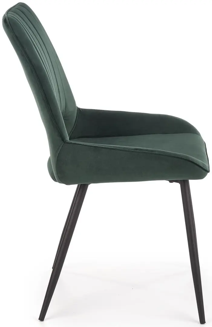 Обеденный набор Halmar Cambell 140/180x80cm Natural Oak/Black + K404 Green Dark (1+4) - 10