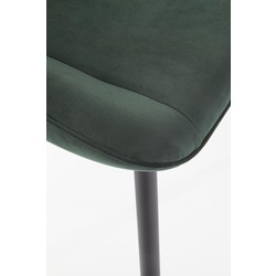Обеденный набор Halmar Cambell 140/180x80cm Natural Oak/Black + K404 Green Dark (1+4) Thumb