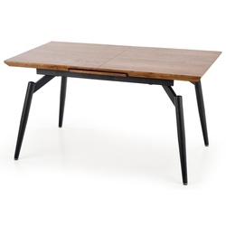 Обеденный набор Halmar Cambell 140/180x80cm Natural Oak/Black + K404 Green Dark (1+4) Thumb