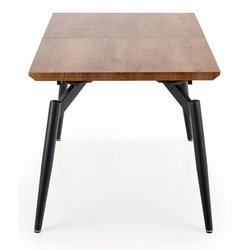 Обеденный набор Halmar Cambell 140/180x80cm Natural Oak/Black + K404 Green Dark (1+4) Thumb