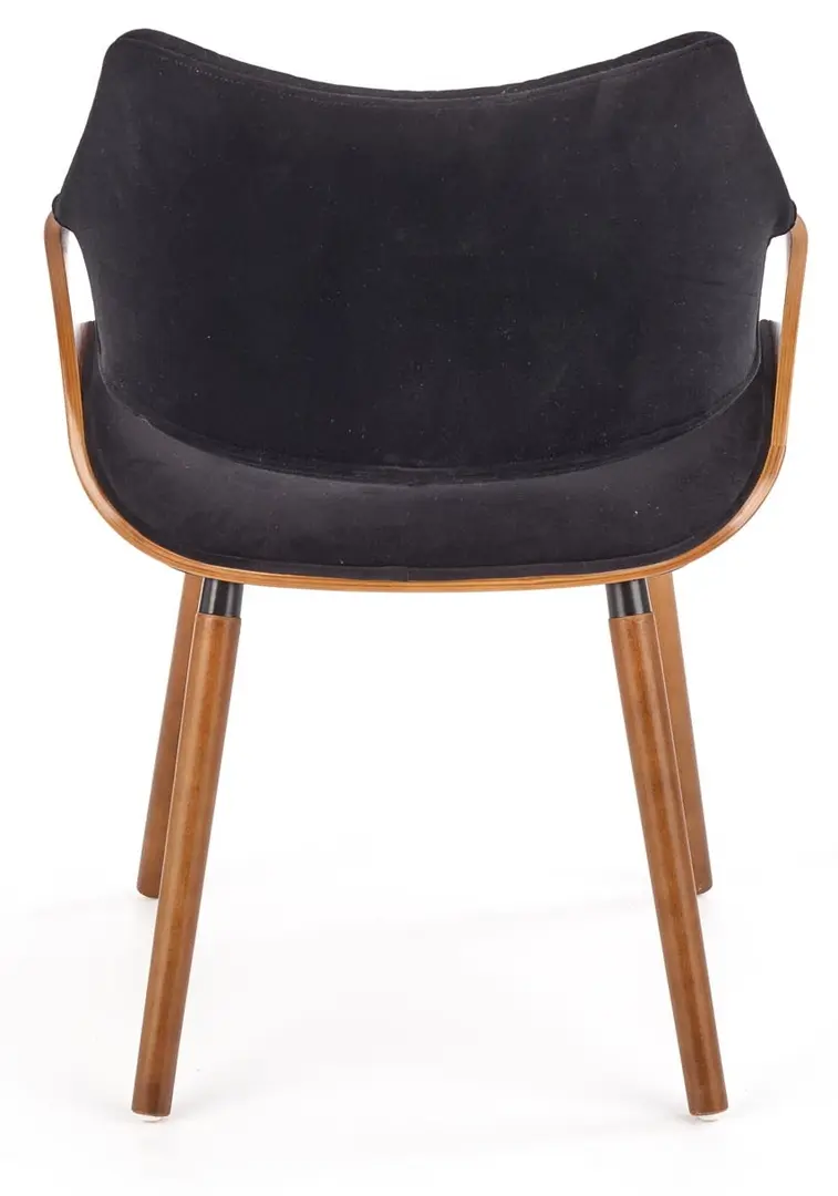 Обеденный набор Halmar Carmelo Walnut/Black + K396 Nut/Black (1+4)