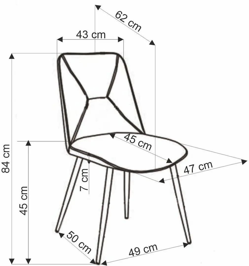 Set de sufragerie Halmar Fabiano 130/175x85cm Artisan Oak/Black + K539 Green (1+4)