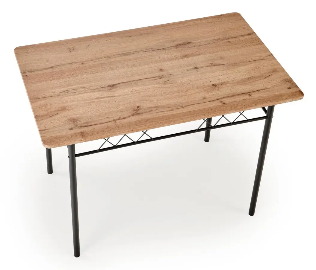 Set masa scaune Halmar Faust 1+4 (Oak/Black)