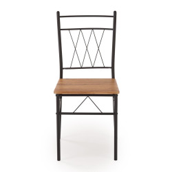 Set masa scaune Halmar Faust 1+4 (Oak/Black) Thumb