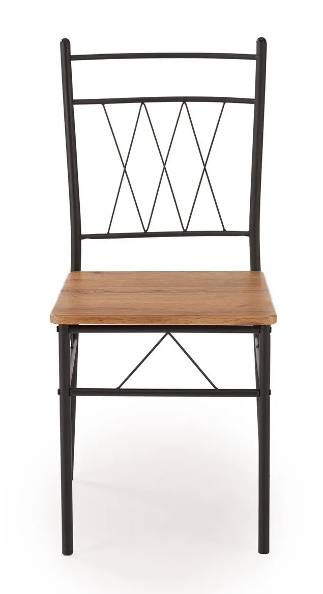 Set masa scaune Halmar Faust 1+4 (Oak/Black)