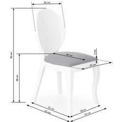 Обеденный набор Halmar Joseph White + Verdi White/Gray (1+4) Thumb