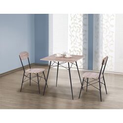 Обеденный набор Halmar Kabir 1+2 (Sanremo Oak/Black)