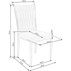 Обеденный набор Halmar Konami Black Marble/Golden + K436 Green Dark/Gold (1+4) Thumb