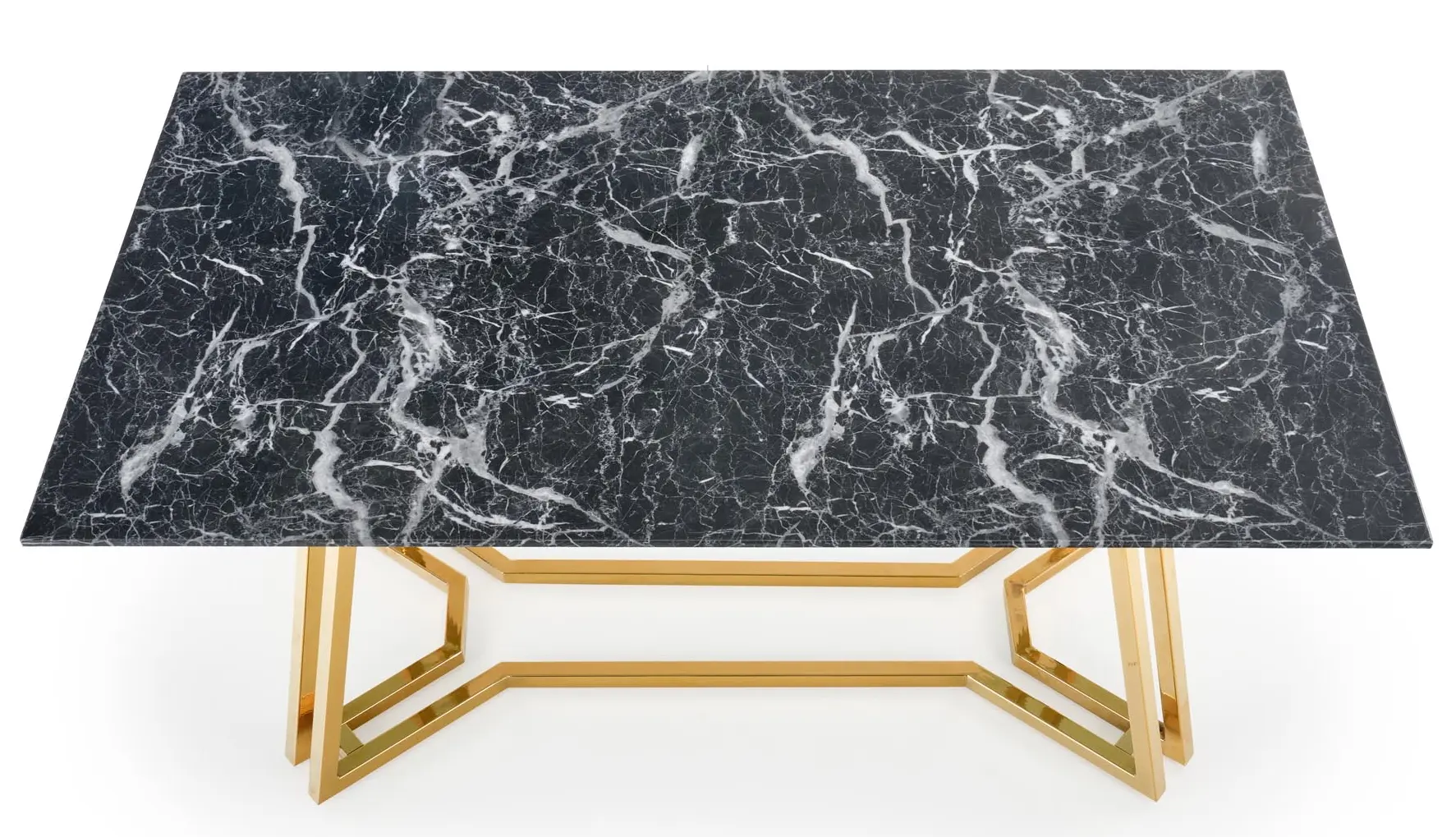 Обеденный набор Halmar Konami Black Marble/Golden + K436 Green Dark/Gold (1+4)