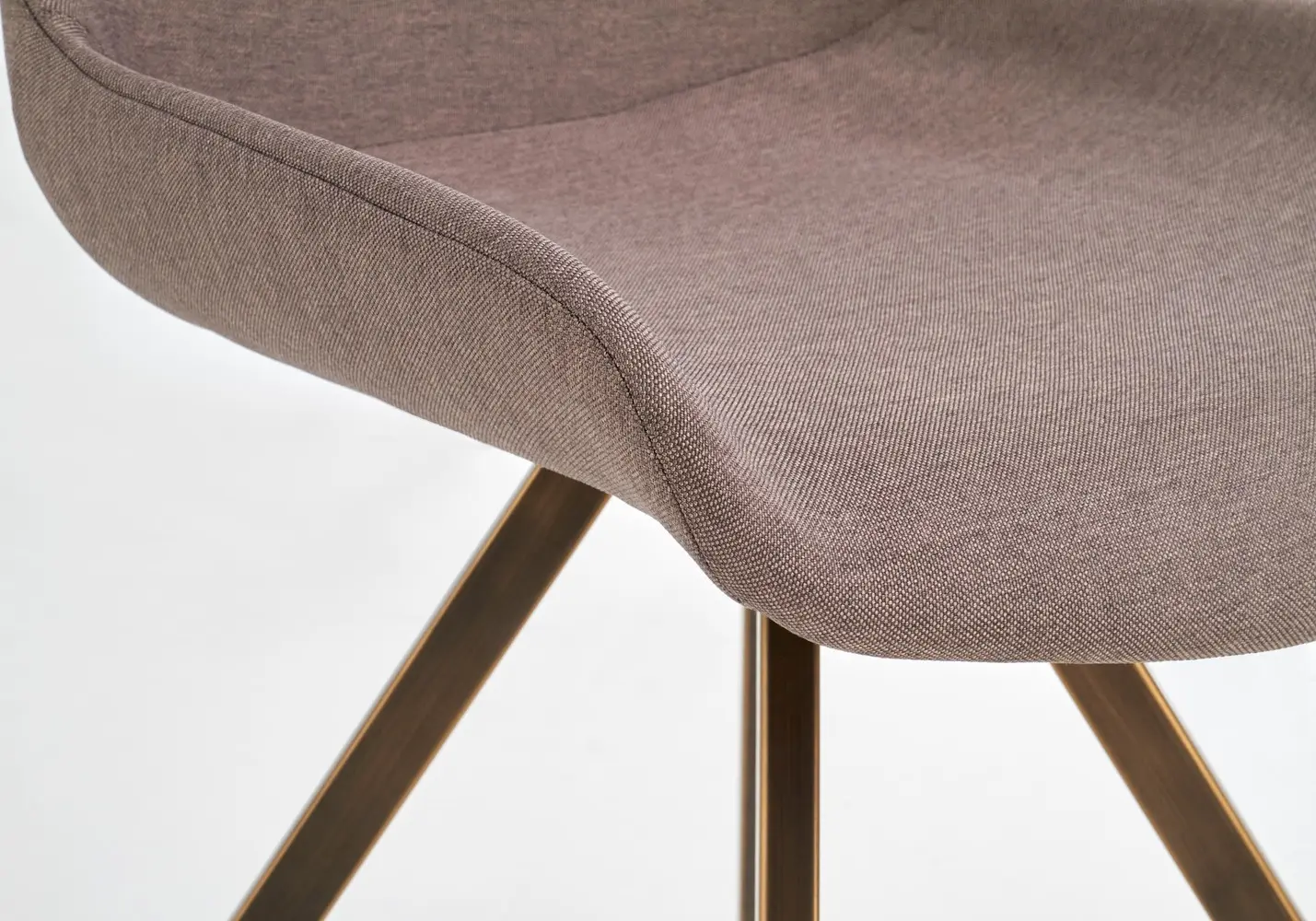 Обеденный набор Halmar Lungo Brown/Antique Gold + K290 Antique Rose/Antique Gold (1+4)