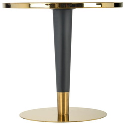 Обеденный набор Halmar Morata White Marble/Black/Gold + K500 Beige/Black/Gold (1+2) Thumb