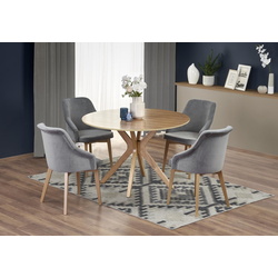 Обеденный набор Halmar Nicolas Natural Oak + Toledo 2 Gray/Honey Oak (1+4) Thumb