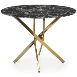 Обеденный набор Halmar Raymond 2 Black Marble/Gold + K517 Dark Green/Gold (1+2) Thumb