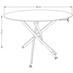 Обеденный набор Halmar Raymond 2 Black Marble/Gold + K517 Dark Green/Gold (1+2) Thumb