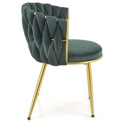 Обеденный набор Halmar Raymond 2 Black Marble/Gold + K517 Dark Green/Gold (1+2) Thumb