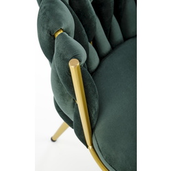 Обеденный набор Halmar Raymond 2 Black Marble/Gold + K517 Dark Green/Gold (1+2) Thumb