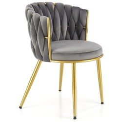 Обеденный набор Halmar Raymond 2 White Marble/Gold + K517 Grey/Gold (1+2) Thumb